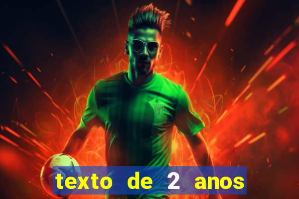 texto de 2 anos de namoro